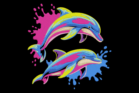 Colorful Dolphin Splash: A Designer Review