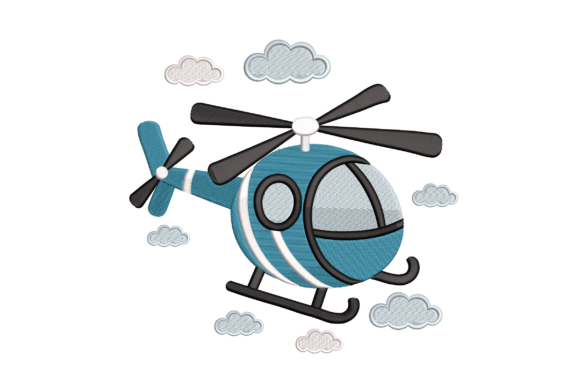 Cute Helicopter Embroidery Design Review