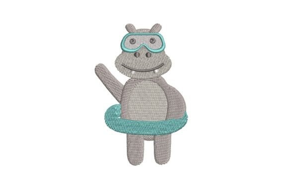 Cute Swimming Hippo with Goggles Review