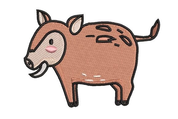 Cute Wild Boar Embroidery Design Review
