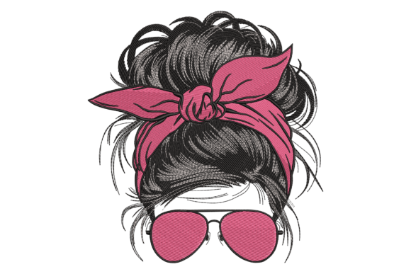 Review: Messy Bun Bandana Girl Embroidery