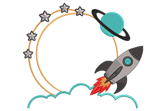 Review: Outer Space Rocket Ship Monogram Frame