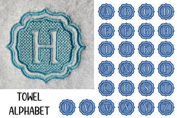 Review: Towel Alphabet with Knockdown Stitch