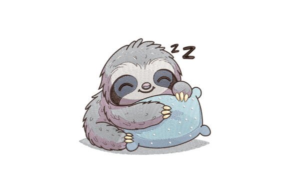 Reviewing Cute Sloth Sleeping on a Pillow for Boutique Apparel