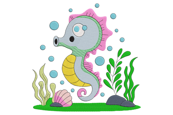 Sweet Seahorse Embroidery Design Review